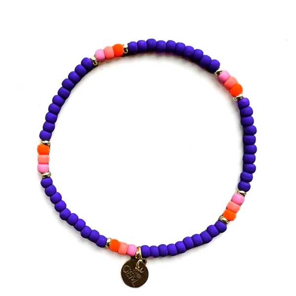 Super Gem Perlenarmband Mini Roc purple